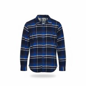 The North Face Navy and White Plaid Men's Shirt